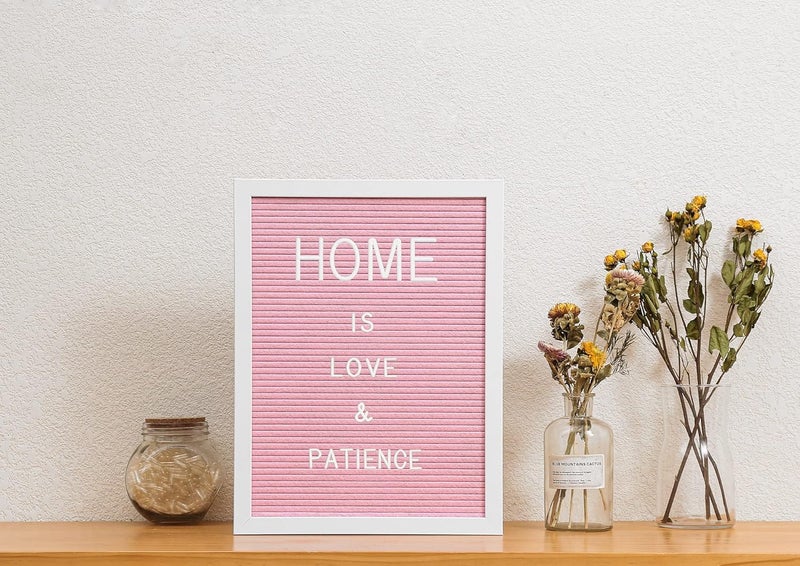 G GAMIT Felt Letter Board White Frame - 12x16 Baby Announcement Sign &Message Board Board with Big letters&Stand - Image 3